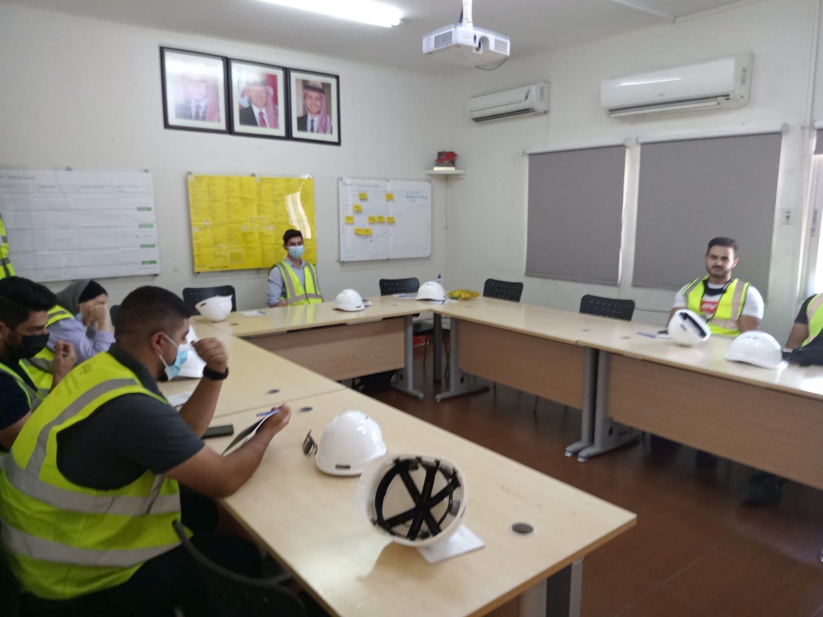 A field tour was made inside Aqaba containers port for a group of logistics science students