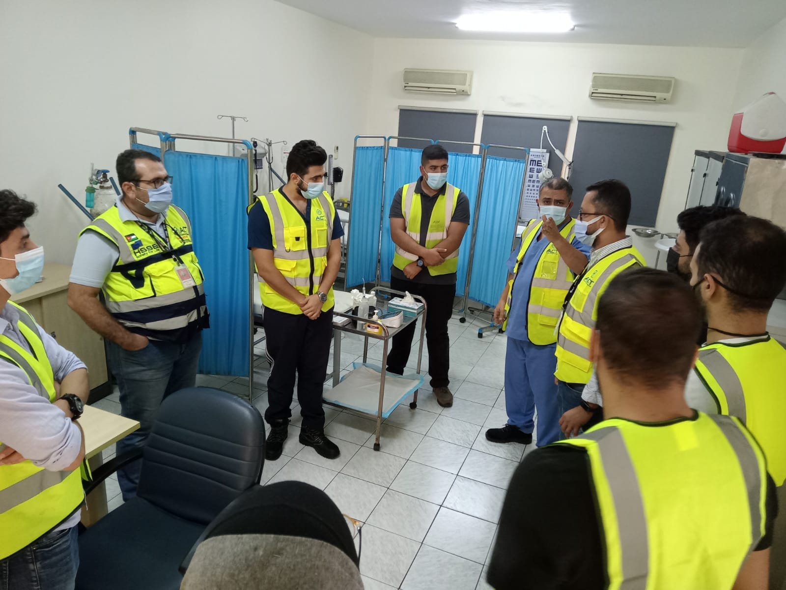 A field tour was made inside Aqaba containers port for a group of logistics science students