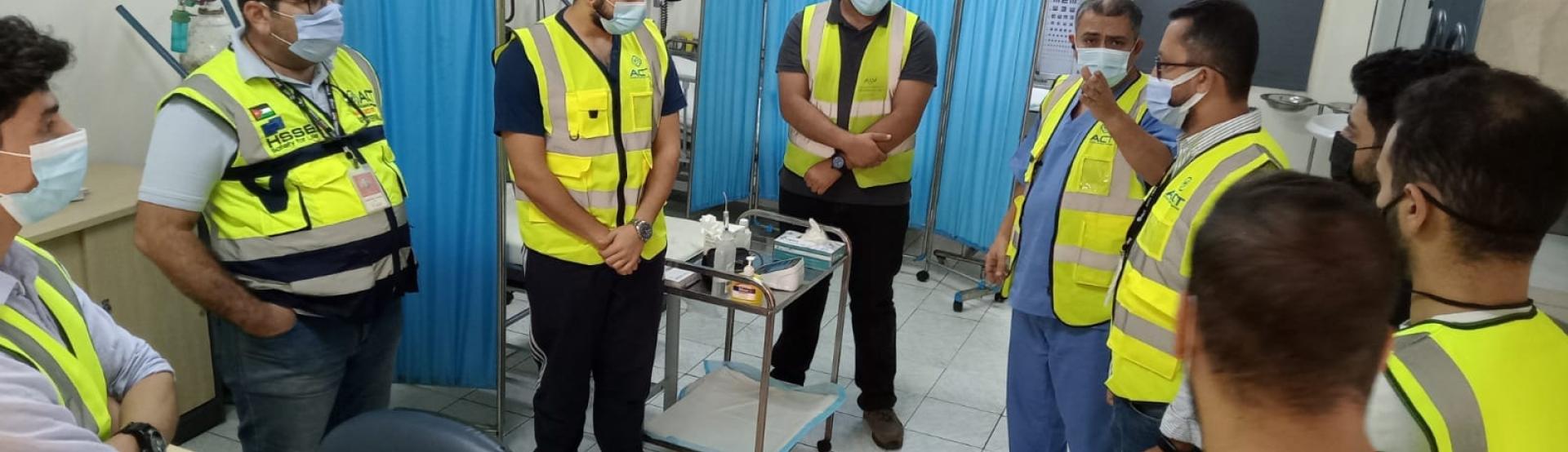 A field tour was made inside Aqaba containers port for a group of logistics science students