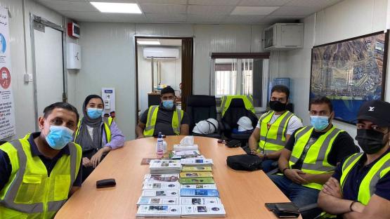 A field tour was made inside Aqaba containers port for a group of logistics science students