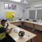 A field tour was made inside Aqaba containers port for a group of logistics science students