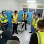 A field tour was made inside Aqaba containers port for a group of logistics science students