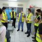 A field tour was made inside Aqaba containers port for a group of logistics science students